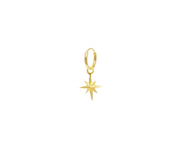 Pointy Star Hoop – Gold Plated