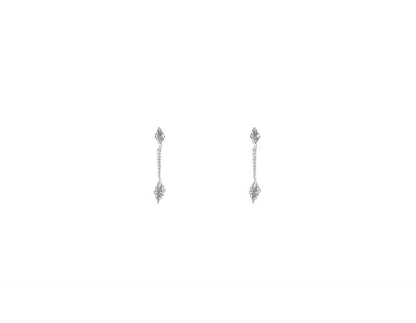 Hanging Luminous Studs – Sterling Silver