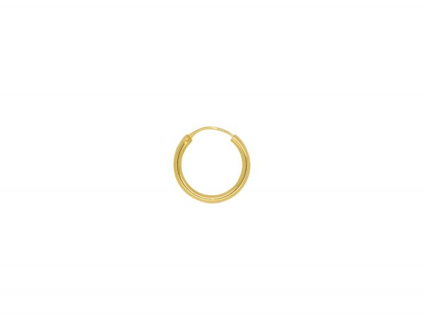 Plain Hoop 18mm – Gold Plated