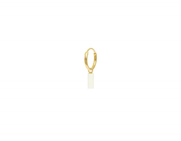 Ivory Drop Hoop – Gold Plated