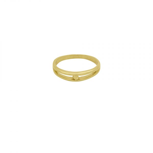 Single Dot Ring – Gold Plated