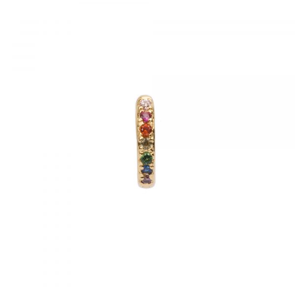 Creole Multi Zirconia Crystal – Gold Plated