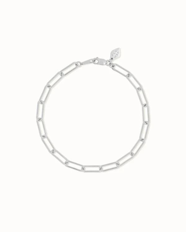 Square Chain Bracelet – Sterling Silver