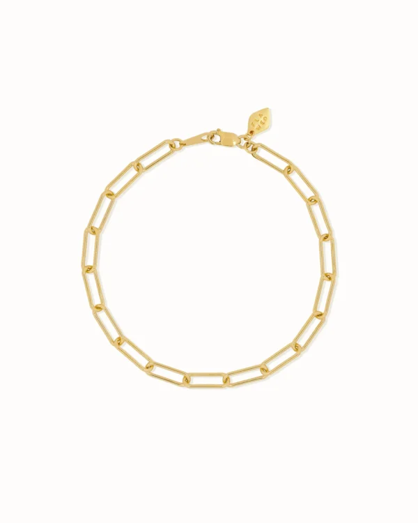 Square Chain Bracelet – Gold Plated