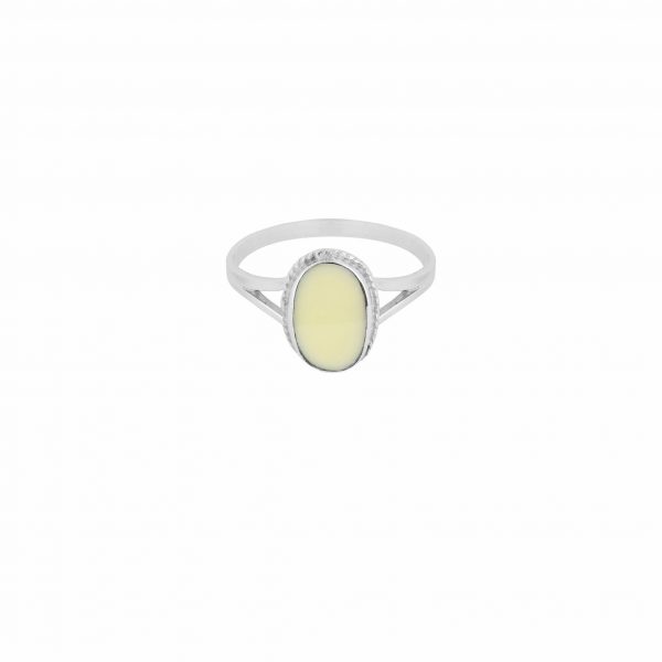 Oval Souvenir Ring Ivory – Sterling Silver