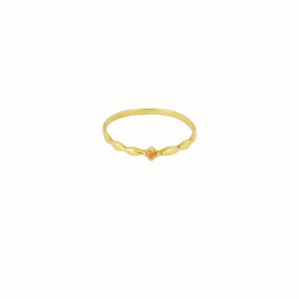 Keepsake Ring Champagne – Gold Plated