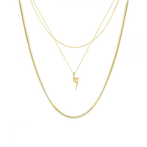 Female Empowerment Necklace Set – Gold Plated