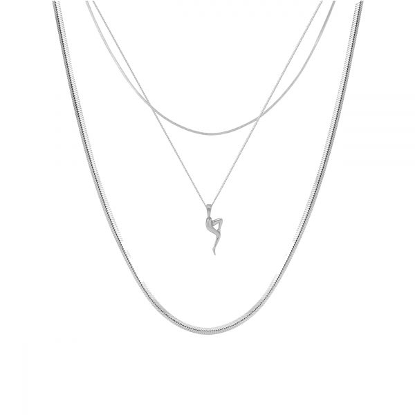 Female Empowerment Necklace Set – Sterling Silver
