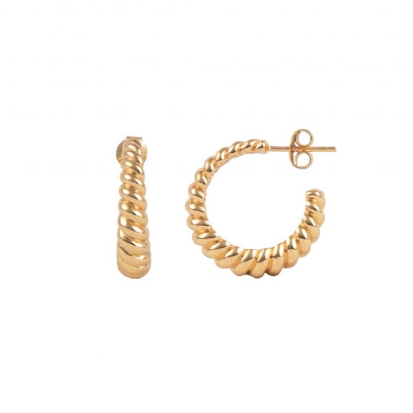 Essentials Hoops Pin Croissant – Gold Plated