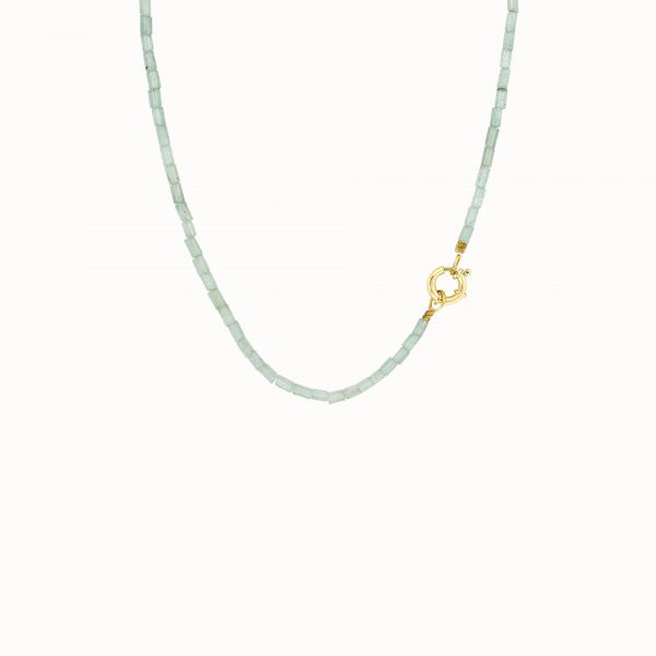 Jade Vintage Lock Necklace – Gold Plated