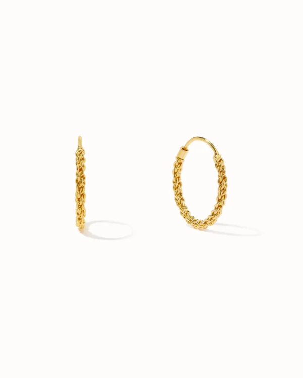 Amelie Hoop 16mm – Gold Plated