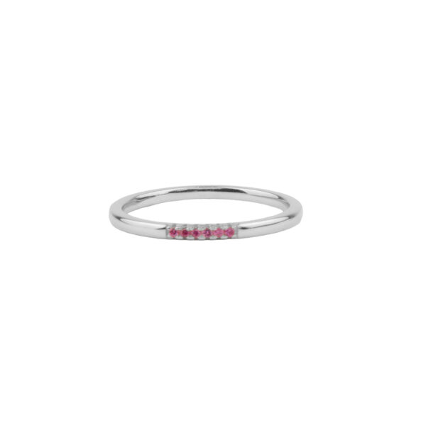 Jolie Tiny Dots Rose Ring – Sterling Silver