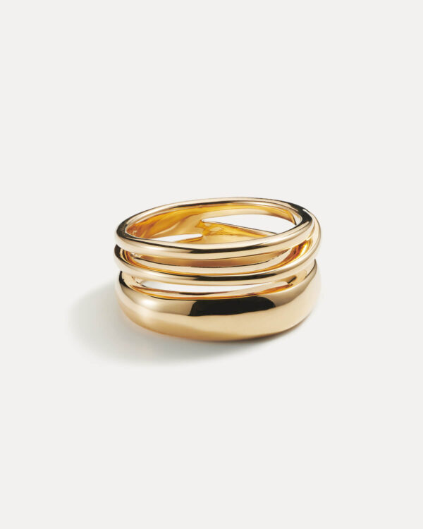 Triple Gold Ring – Gold Plated