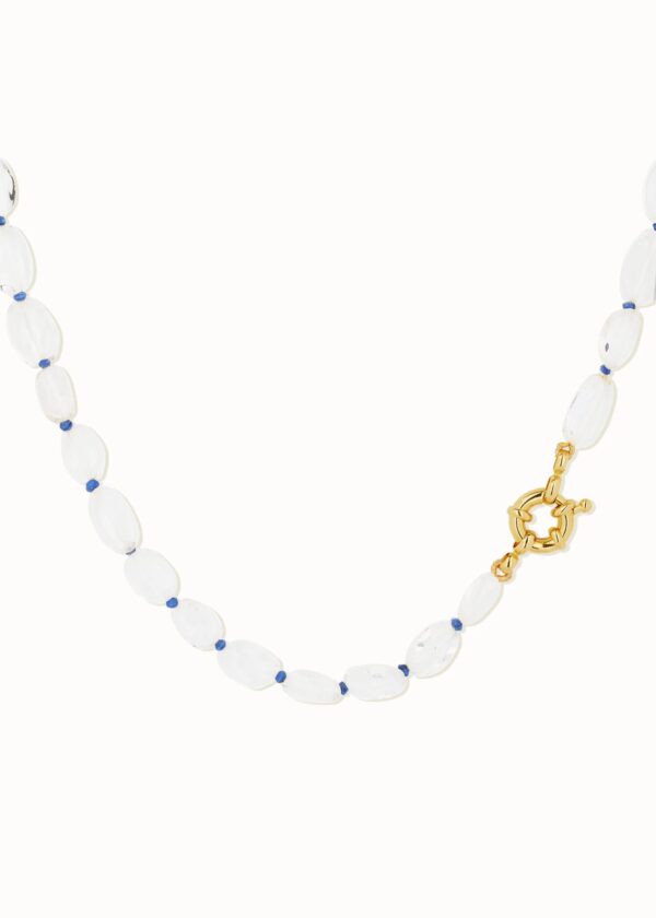 Lily Necklace Blue – Gold Plated