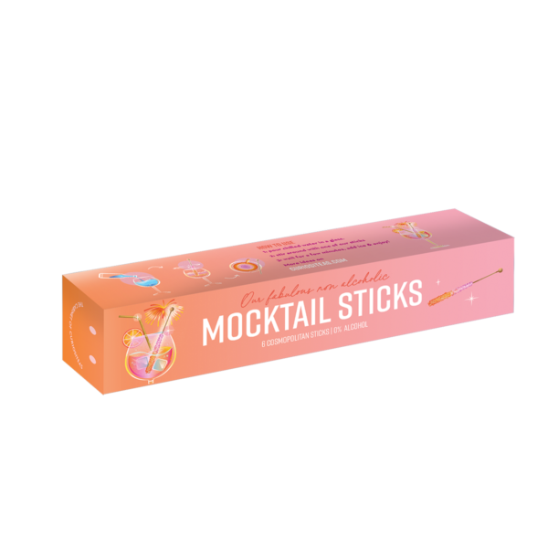 Mocktail Sticks Cosmopolitan Box met 6 sticks