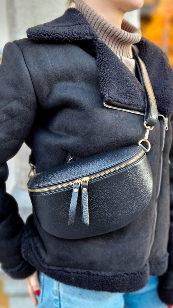 Lederen Belt bag – zwart