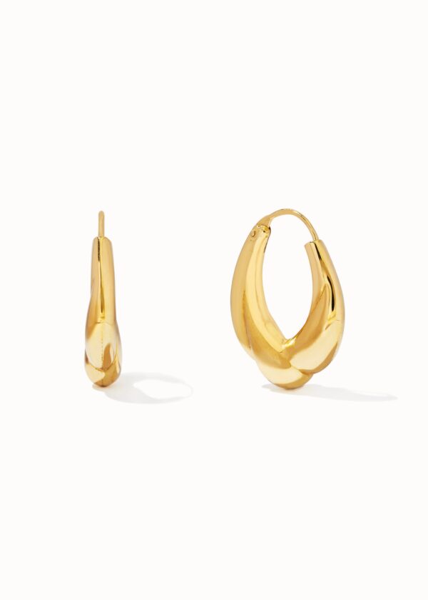 Flora Hoops – Gold Plated