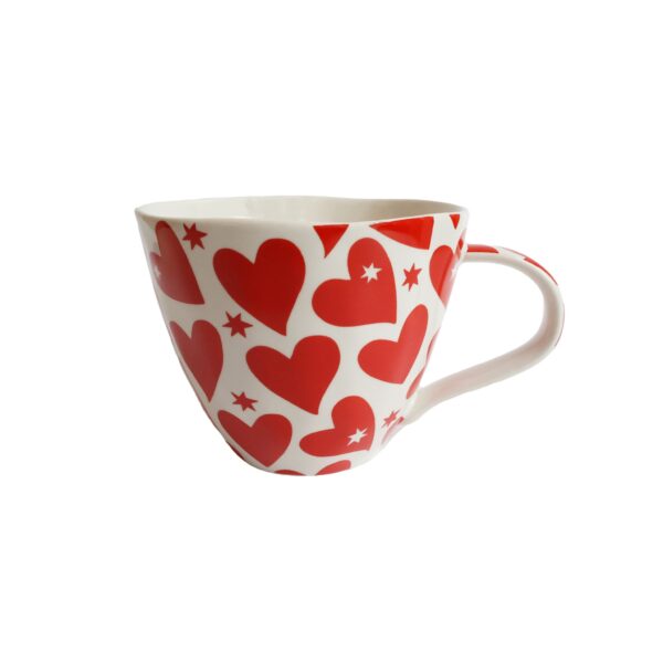 Mug With Red Hearts