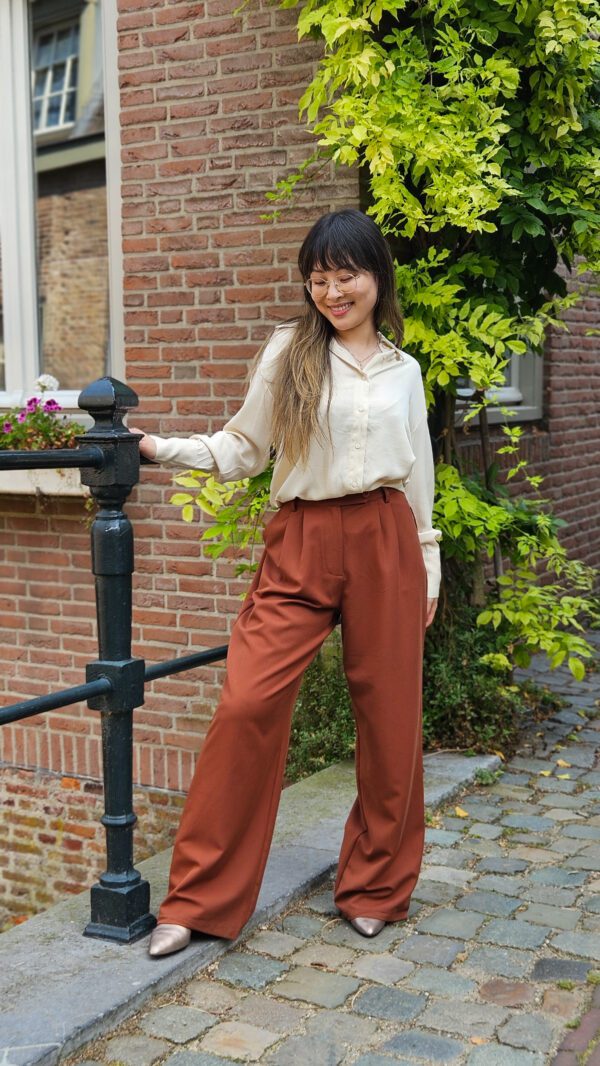 Pantalon roestbruin