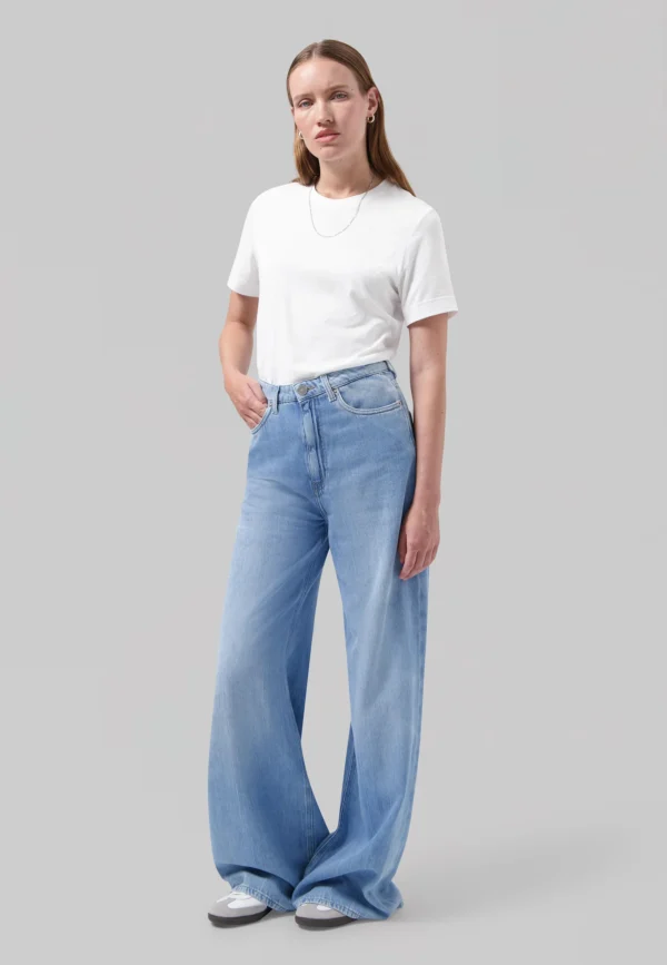 Sara High Loose Flow Jeans – Stone Indigo