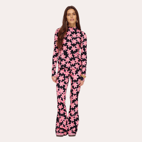 Broek bloemen roze – Jacky