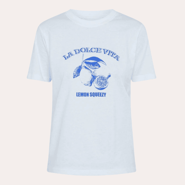 T-shirt met print wit – Heka